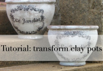 garden pots tutorial
