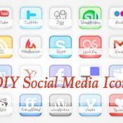 DIY-social media icons