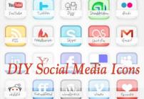 DIY-social media icons