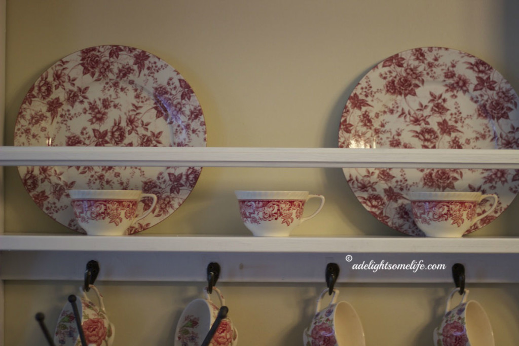 A Delightsome Life Red Chintz dishes