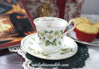 The Heart of Christmas post Queen's Teacup Set Banana Muffins