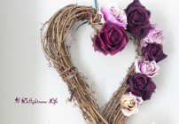 A DELIGHTSOME LIFE Rustic Dried Rose Valentine Wreath