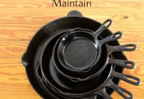 Cast Iron Pans Reseasoned-how to restore, reseason and maintain cast iron