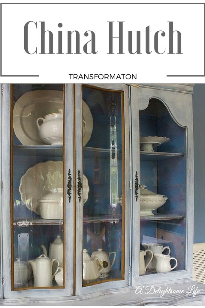 Giving The China Hutch French Flair With Paint China Hutch French Flair With Paint