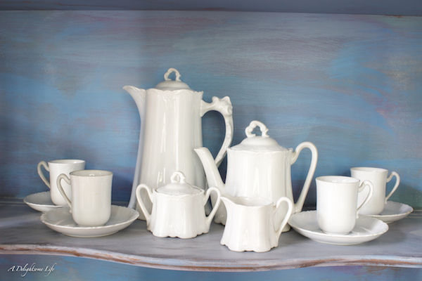 White Tea Set