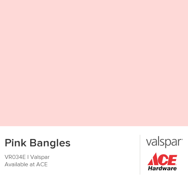 Finding The Perfect Blush Pink Paint Color Valspar Pink Bangles
